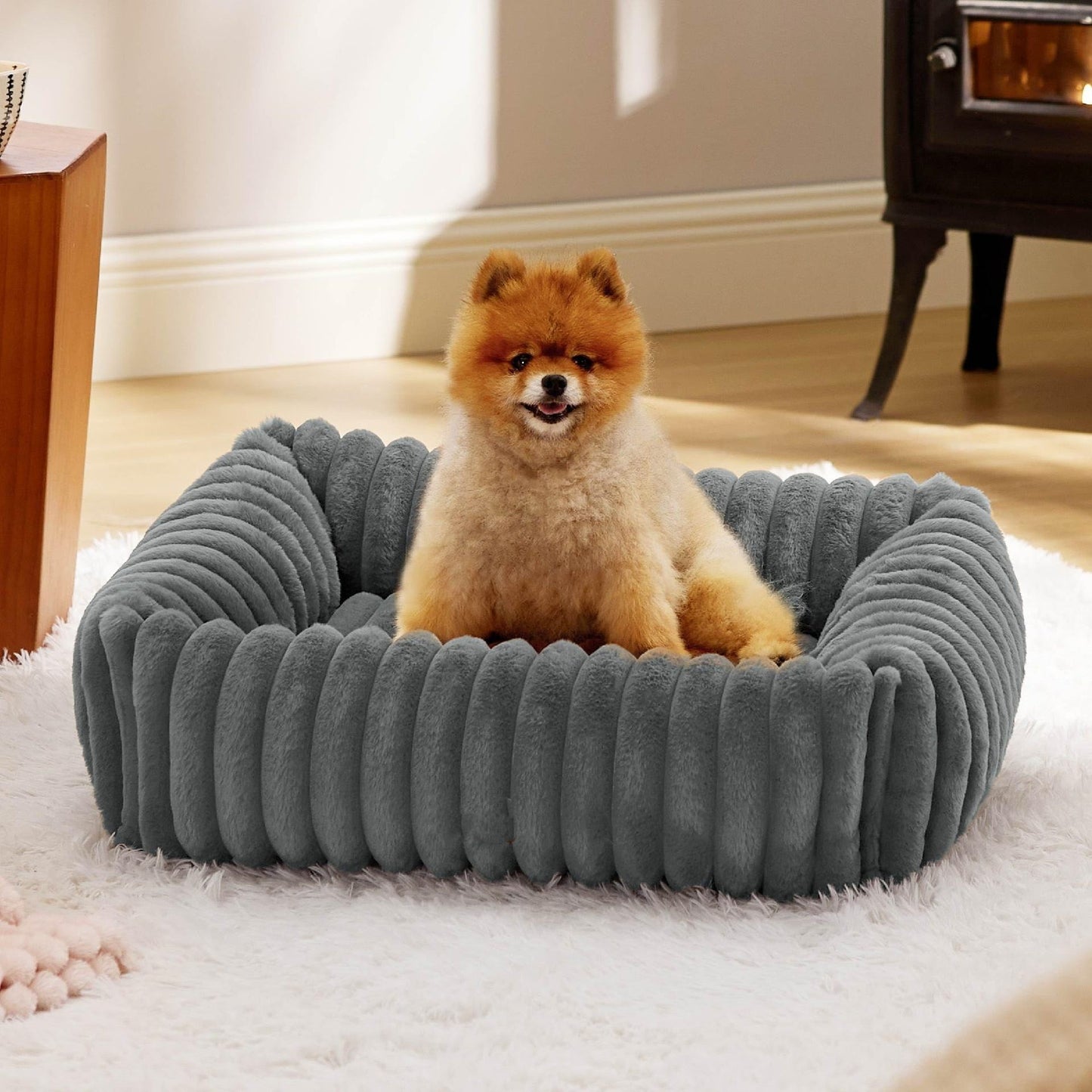 Rectangular Plush Pet Bed – Soft & Supportive Comfort Bed
