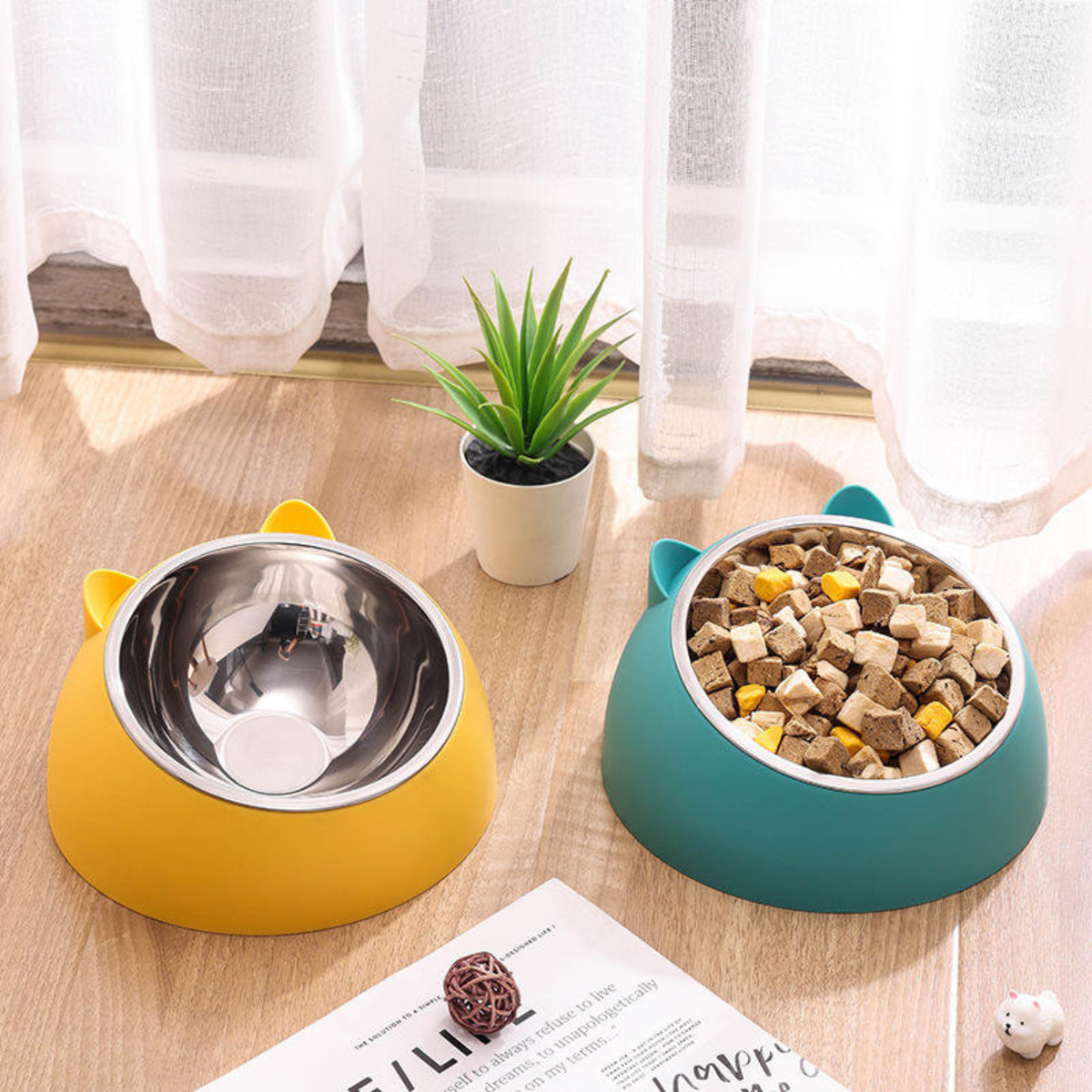 Pet Ear Steel Bowl 107G
