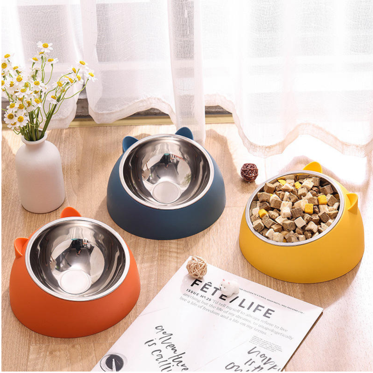 Pet Ear Steel Bowl 107G