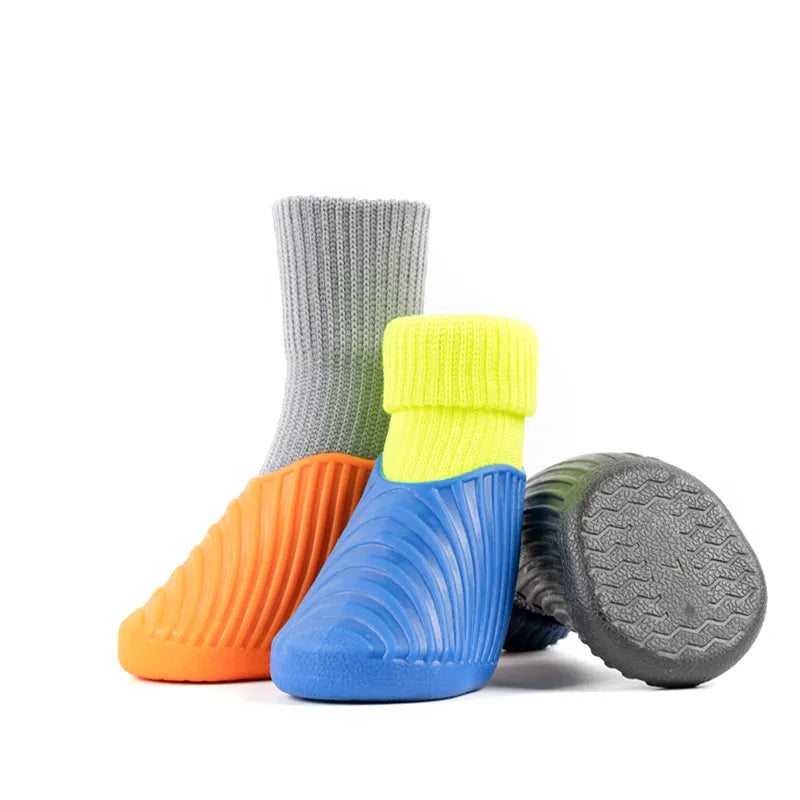 Silicone Dog Boots  – Waterproof and Non-Slip Protective Shoes for Dogs