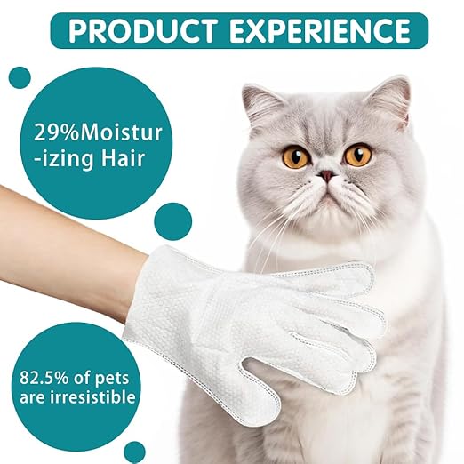 Pet Wipes Full Hand (Gloves) – 6 PCS Set of Thick Cleaning Gloves
