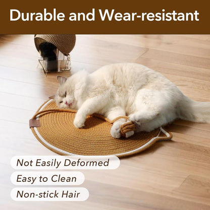 Cute Cat Scratch Pad Mat | Durable Anti-Scratch Scratching Mat for Cats | Furniture Protection Scratch Board