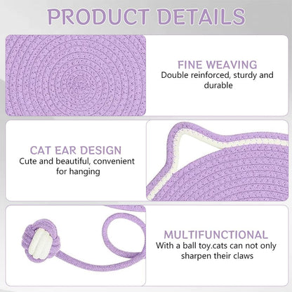 Cute Cat Scratch Pad Mat | Durable Anti-Scratch Scratching Mat for Cats | Furniture Protection Scratch Board