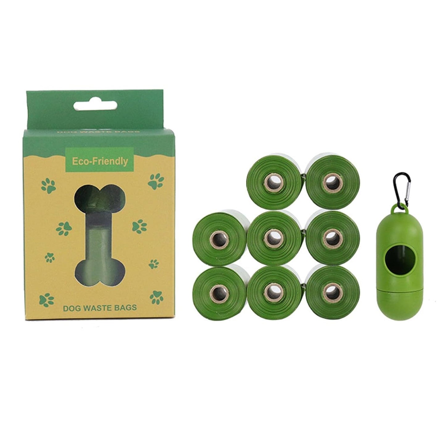 Poop Bags - Pack of 6 with Dispenser