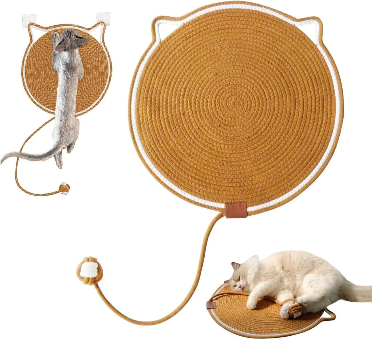 Cute Cat Scratch Pad Mat | Durable Anti-Scratch Scratching Mat for Cats | Furniture Protection Scratch Board