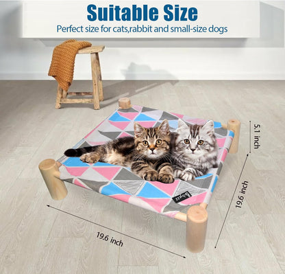 Portable Wooden Pet Bed
