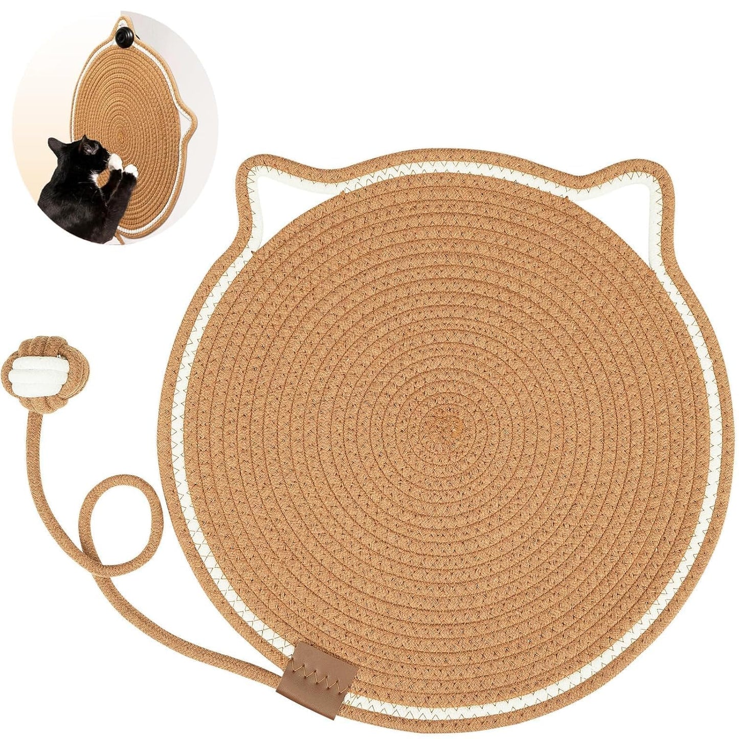 Cute Cat Scratch Pad Mat | Durable Anti-Scratch Scratching Mat for Cats | Furniture Protection Scratch Board