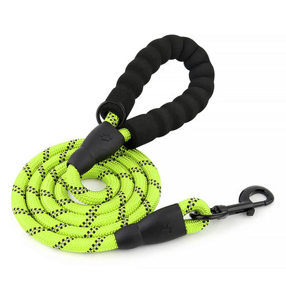 3M Reflective Leash for Dogs | Heavy Duty Dog Rope for Small to Large Dogs | Comfortable Padded Handle 5 Feet Dog Leash (Small - Suitable Upto (0-18KG), Black)