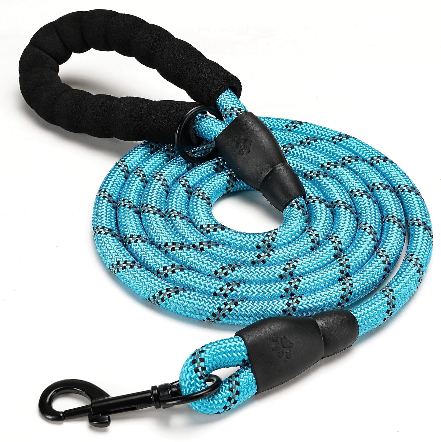3M Reflective Leash for Dogs | Heavy Duty Dog Rope for Small to Large Dogs | Comfortable Padded Handle 5 Feet Dog Leash (Small - Suitable Upto (0-18KG), Black)