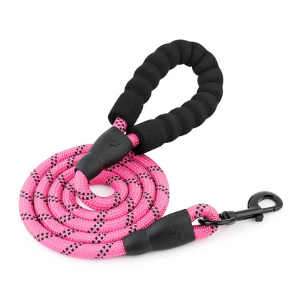 3M Reflective Leash for Dogs | Heavy Duty Dog Rope for Small to Large Dogs | Comfortable Padded Handle 5 Feet Dog Leash (Small - Suitable Upto (0-18KG), Black)