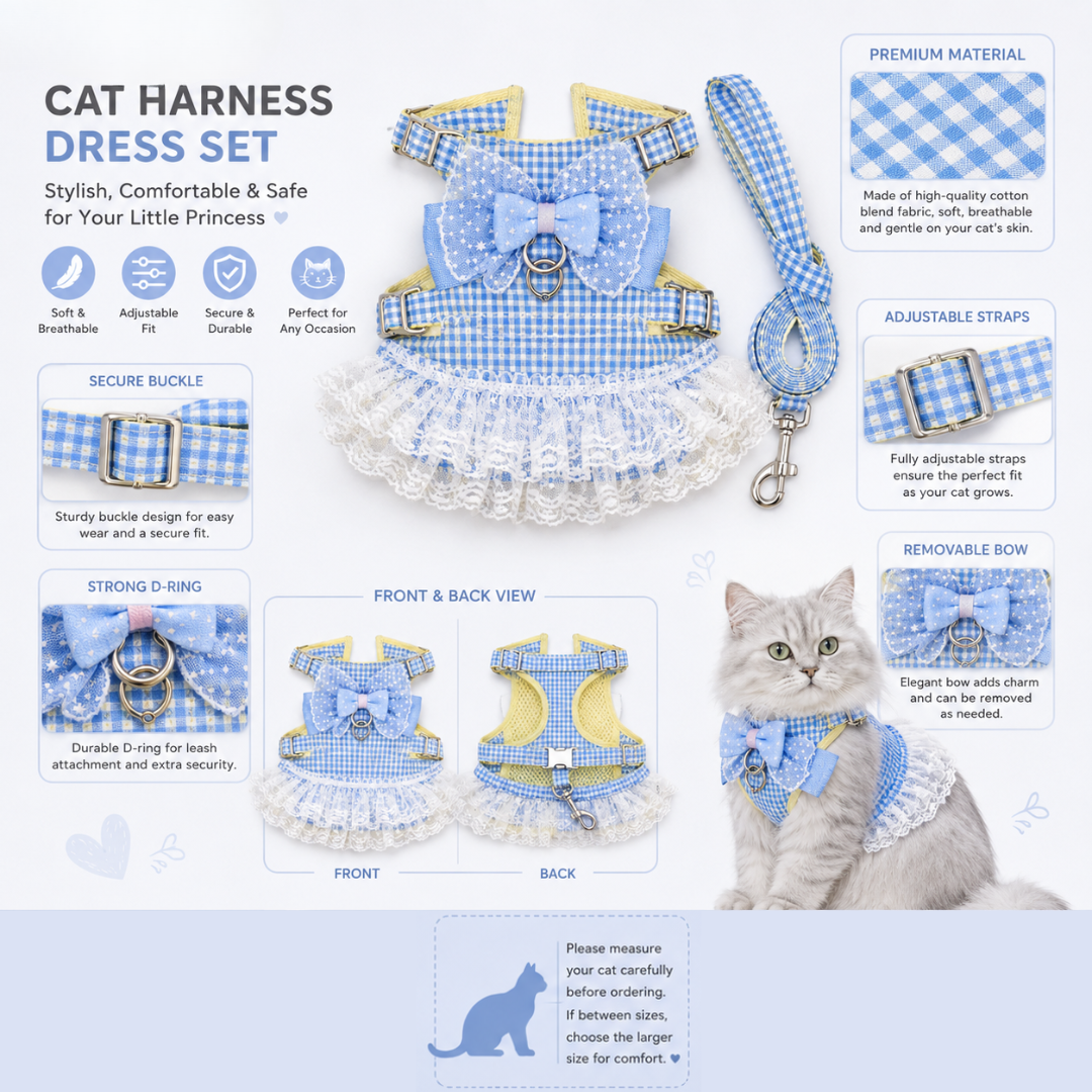 Showing Overview For Cat Harness Dress with Leash