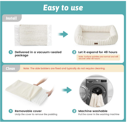 Rectangular Bed With Cuts