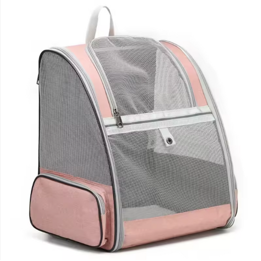 Breathable Cat Backpack Carrier | Foldable Pet Travel Backpack with Mesh Ventilation | Lightweight Portable Carrier for Cats & Small Pets