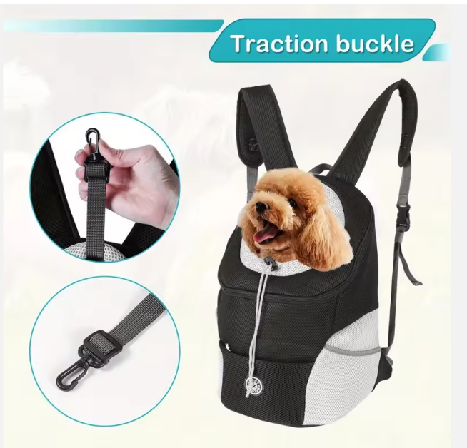 Luxury Pet Backpack Carrier | Breathable Cat & Dog Travel Backpack with Adjustable Straps | Comfortable Portable Pet Carrier for Outdoor Travel