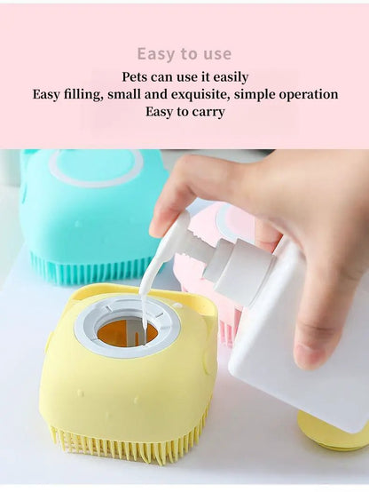 Dog Bathing Brush & Shampoo