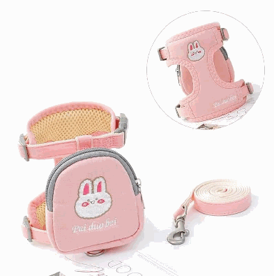 Candy-Colored Pet Harness with Bag - Danna Pets product photo